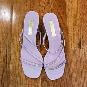 Billini Yazmin lavender block heels